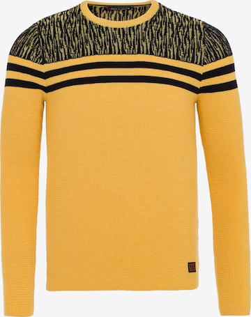 CIPO & BAXX Sweater in Yellow: front