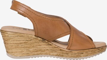 JANA Strap Sandals in Brown