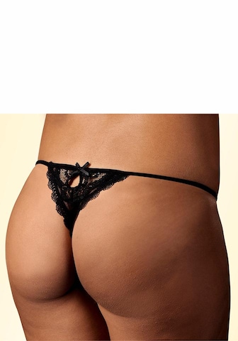 String di PETITE FLEUR GOLD in nero