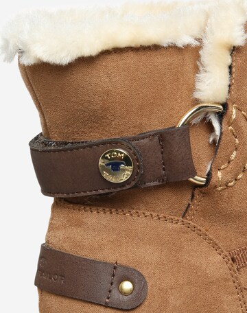 TOM TAILOR Snow Boots in Brown