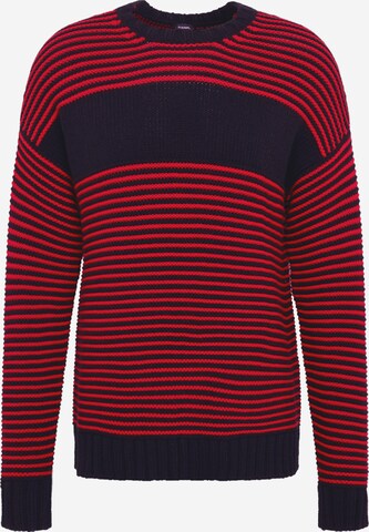 DIESEL Regular fit Trui 'K-BALLIS PULLOVER' in Rood: voorkant