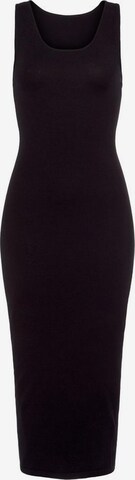 LASCANA Knit dress in Black: front