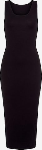 LASCANA Knitted dress in Black: front