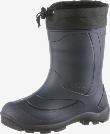 Kamik Rubber Boots 'Snobuster 1' in Blue: front