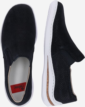 Rieker Trampki slip on w kolorze niebieski: bok