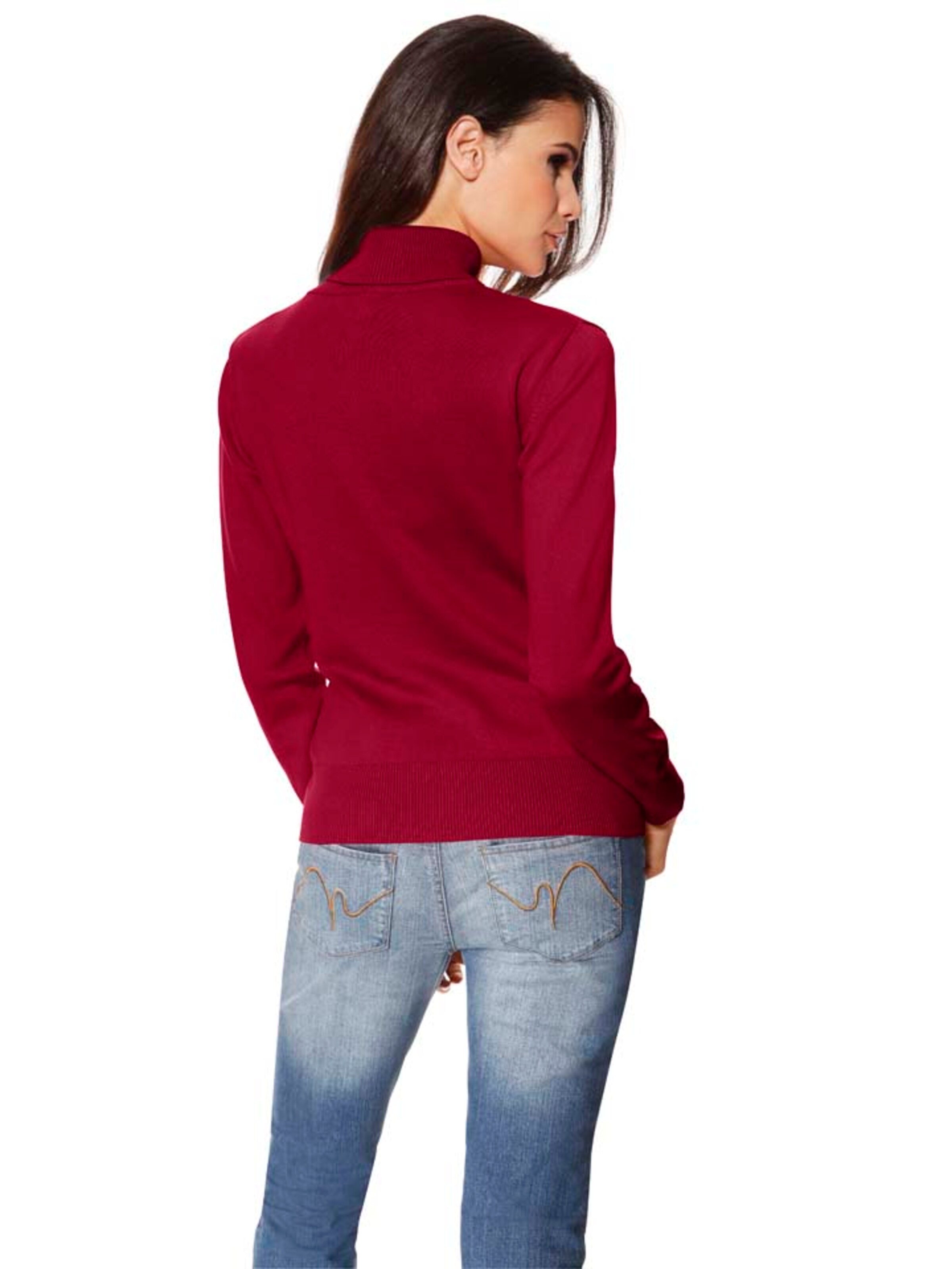 Pulover de la heine pe roșu