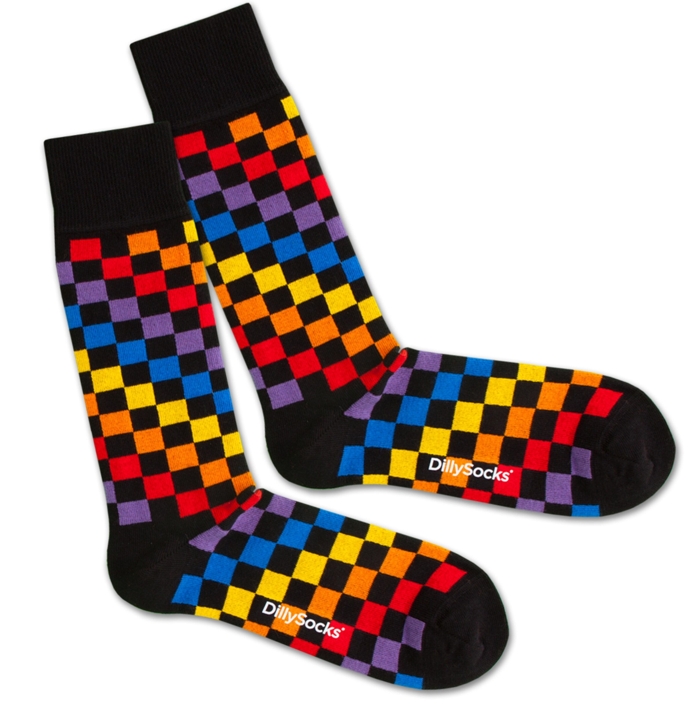 DillySocks - Socken 'Rainbow Chess' in mischfarben