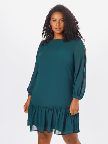 Guido Maria Kretschmer Curvy Collection Cocktail Dress 'Ida' in Green: front