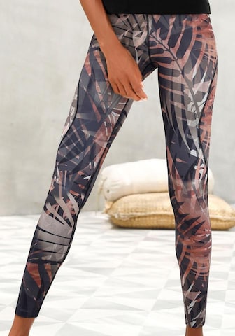 LASCANA Skinny Legíny – hnědá