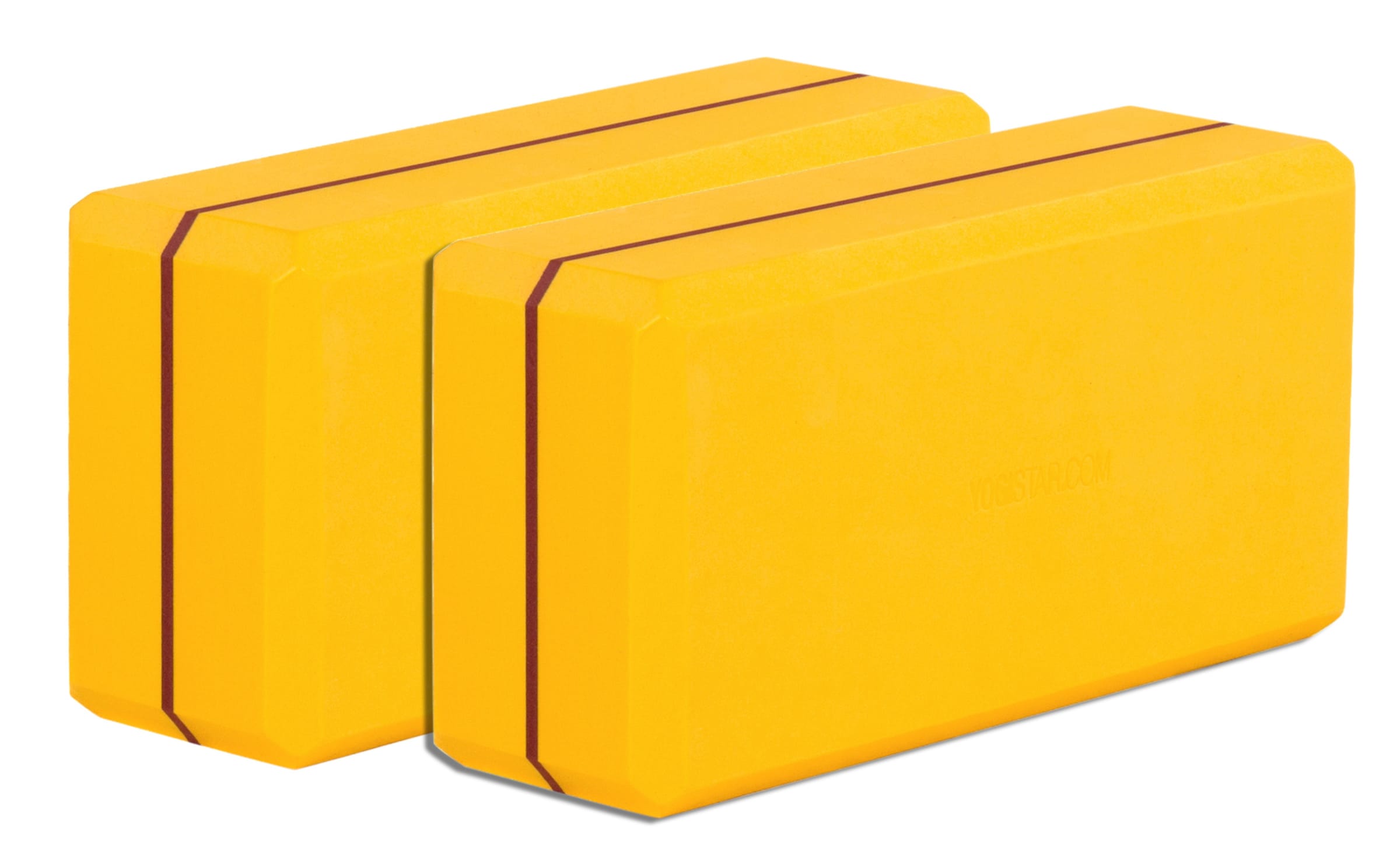 YOGISTAR.COM Yogablock-Set 'Yogiblock Basic' in Gelb: Vorderseite