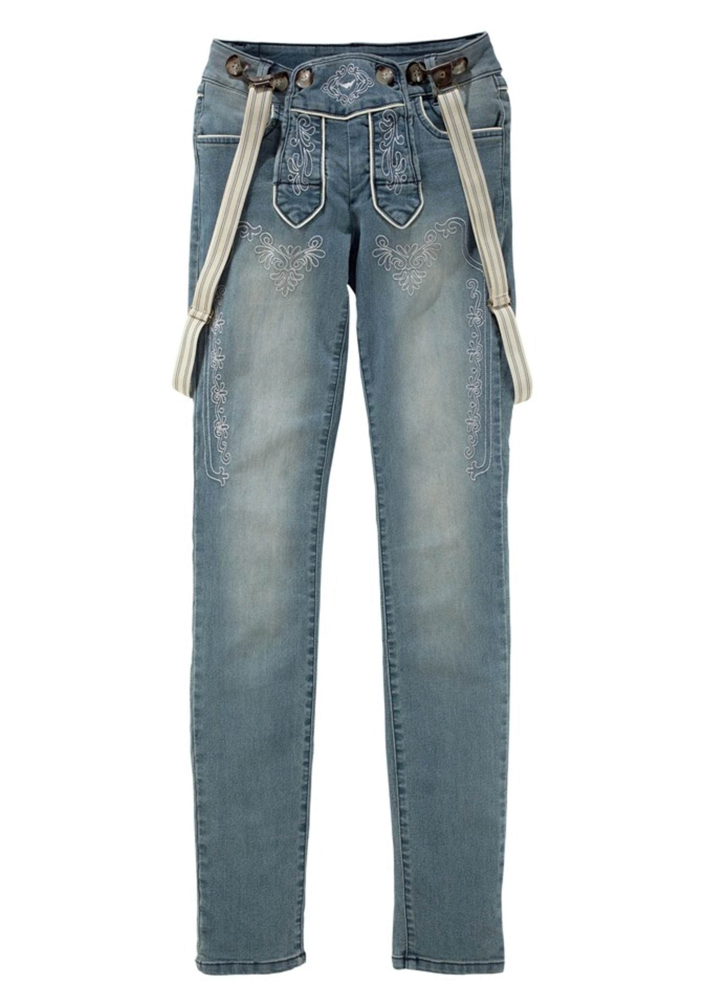 ARIZONA - Trachtenjeans 'Röhrenjeans im Bavaria Look' in blau