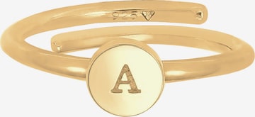 ELLI Ring Initial, Buchstabe - A in Gold: predná strana