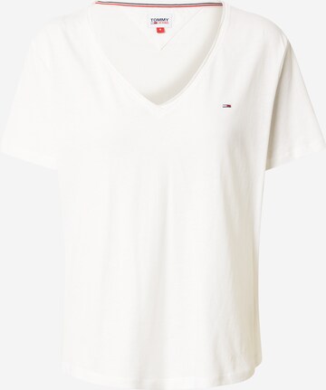 T-shirt Tommy Jeans en blanc : devant