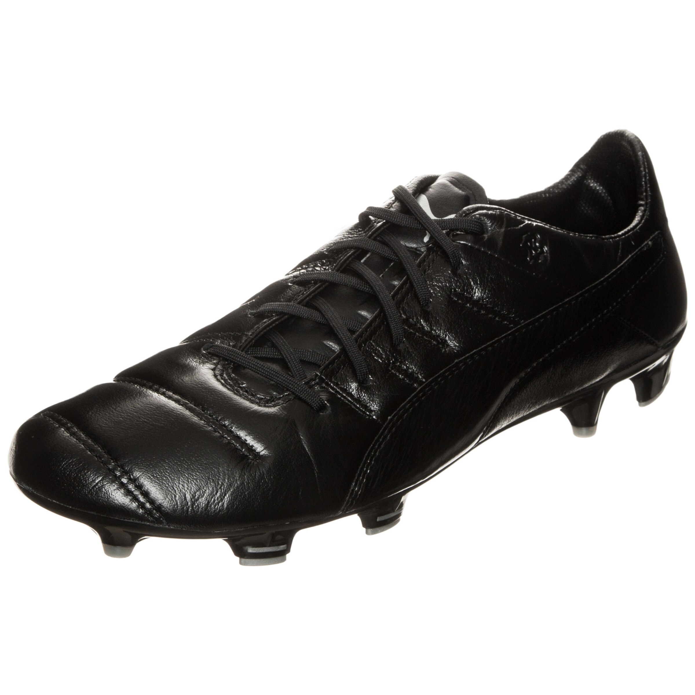 PUMA - Voetbalschoen 'evoPOWER 1.3 Leather FG' in de kleur Zwart