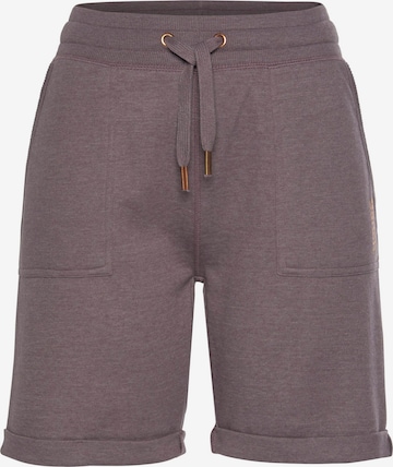 BENCH Regular Trousers in Purple: front