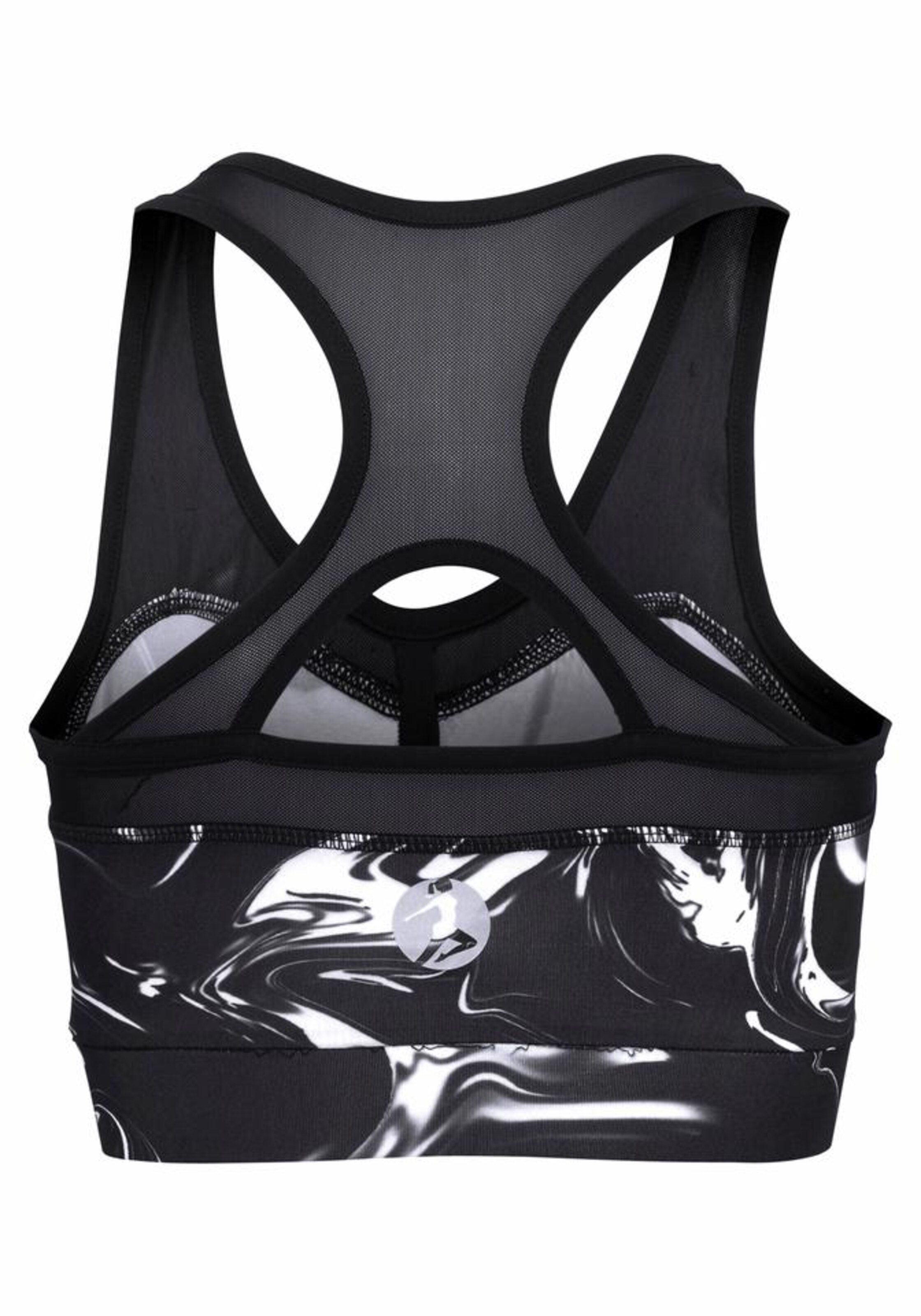 LASCANA ACTIVE Sports top 'Black Marble' in Black