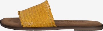 TAMARIS Mules 'Crusy' in Yellow