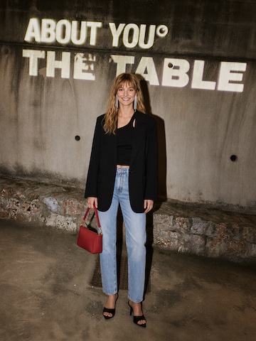 Blazer And Light Denim Look