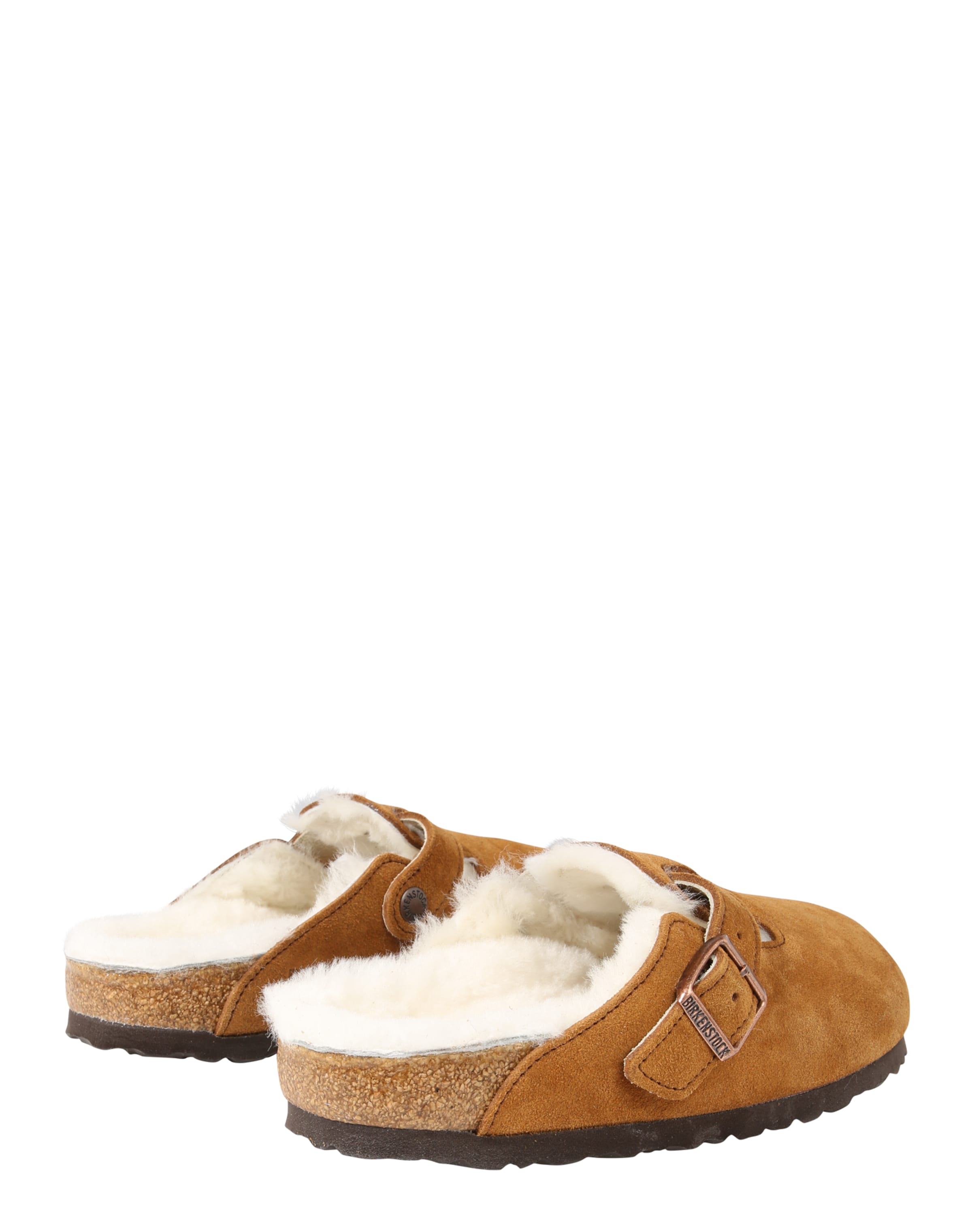 brūns BIRKENSTOCK Ādas čības 'Boston'