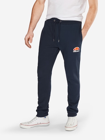 ELLESSE Tapered Workout Pants 'Ovest' in Blue: front