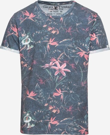 Key Largo Shirt 'MT JUNGLE round' in Blauw: voorkant