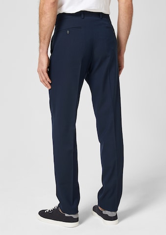 Coupe slim Pantalon à plis s.Oliver BLACK LABEL en bleu