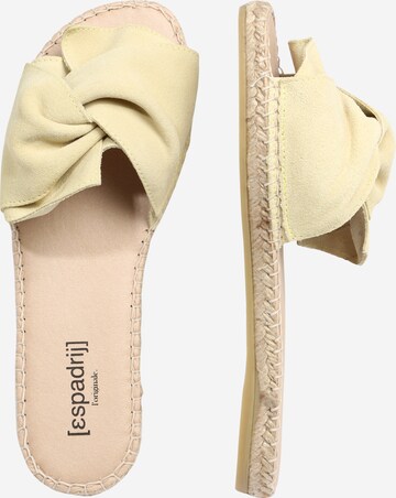 espadrij l´originale Mules 'Plage Boucle Velour' in Yellow