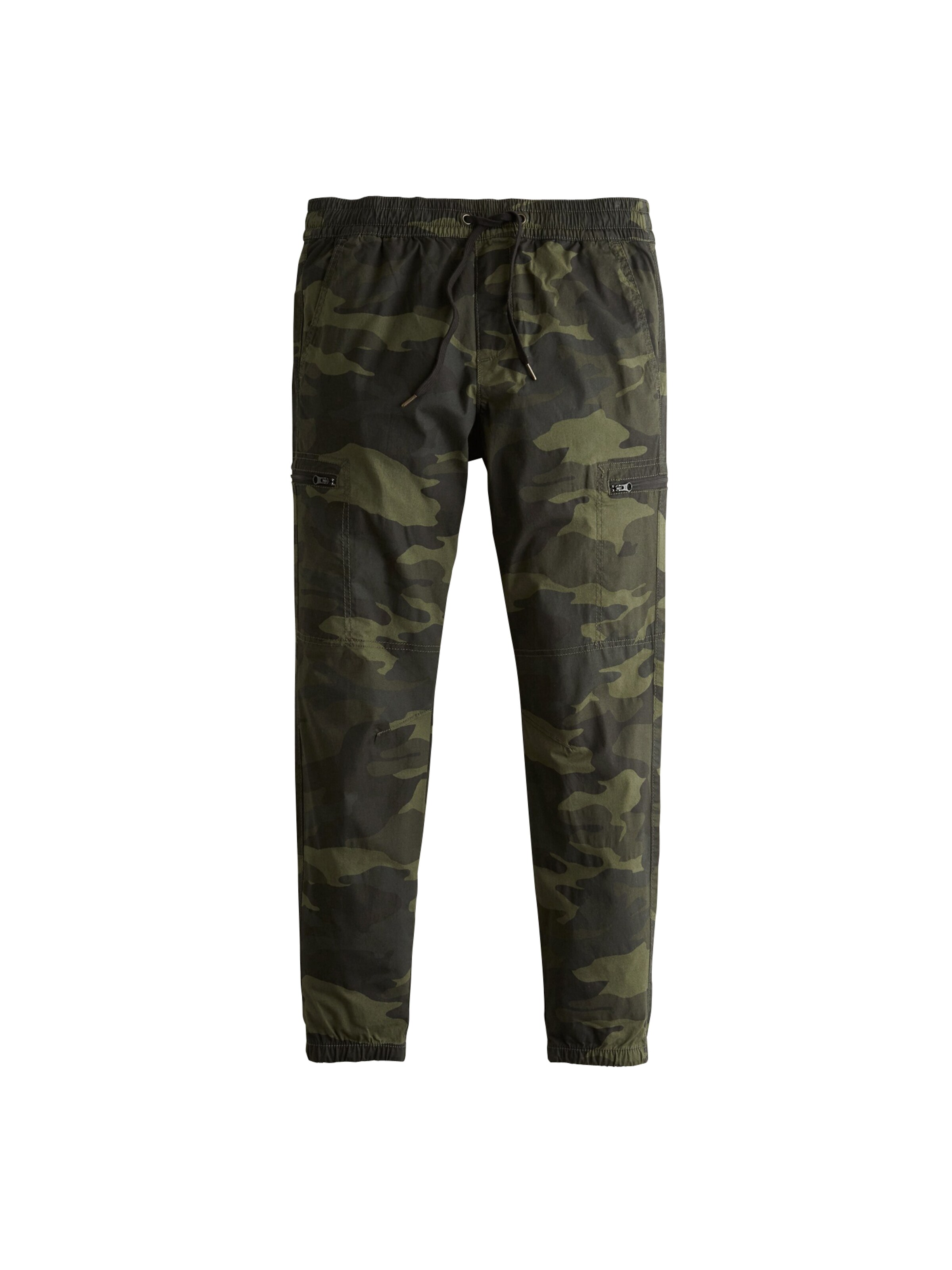HOLLISTER - Cargobroek 'BTS19-UTILITY JOGGER ZIP PCKTS CAMO 1CC' in de kleur Groen