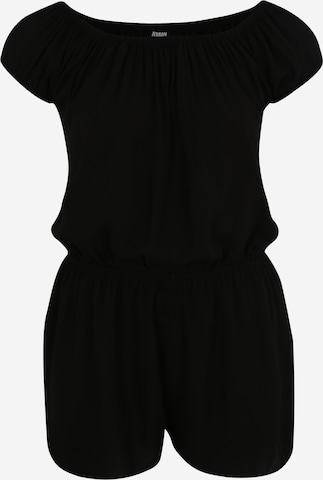 Urban Classics Jumpsuit in Zwart: voorkant