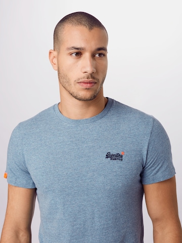 Superdry Tapered T-shirt i blå