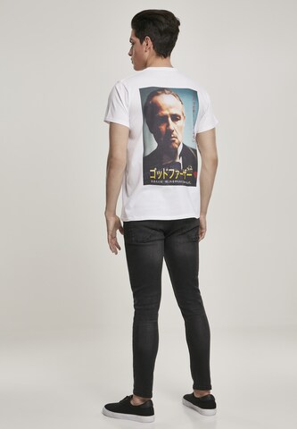 Mister Tee Shirt 'Godfather Characters' in Wit