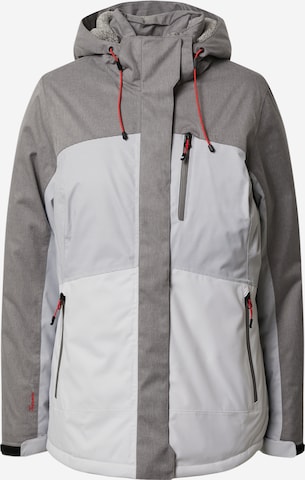 KILLTEC Outdoor Jacket 'Ostfold' in Grey: front