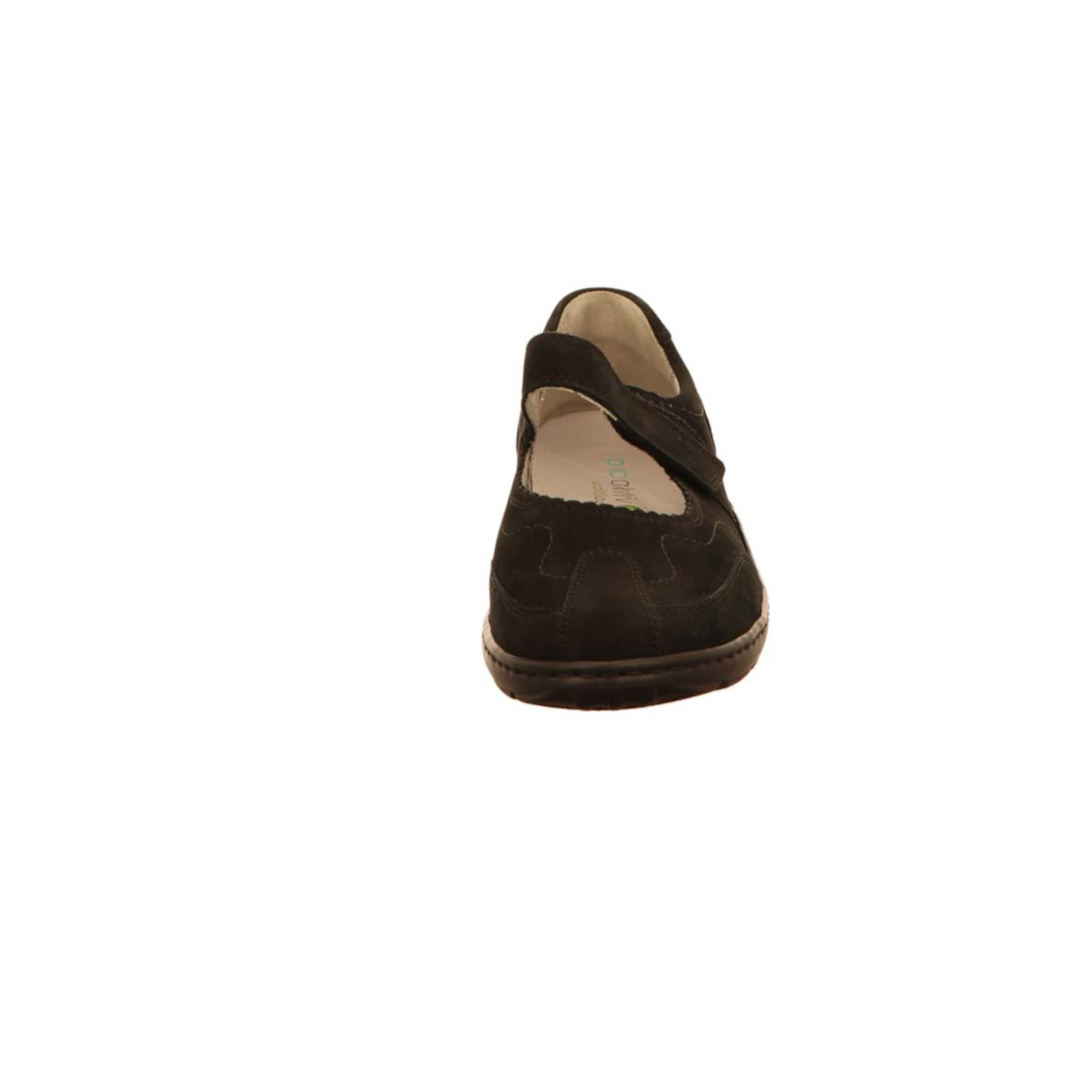 WALDLÄUFER Ballet Flats with Strap 'Henni' in Brown