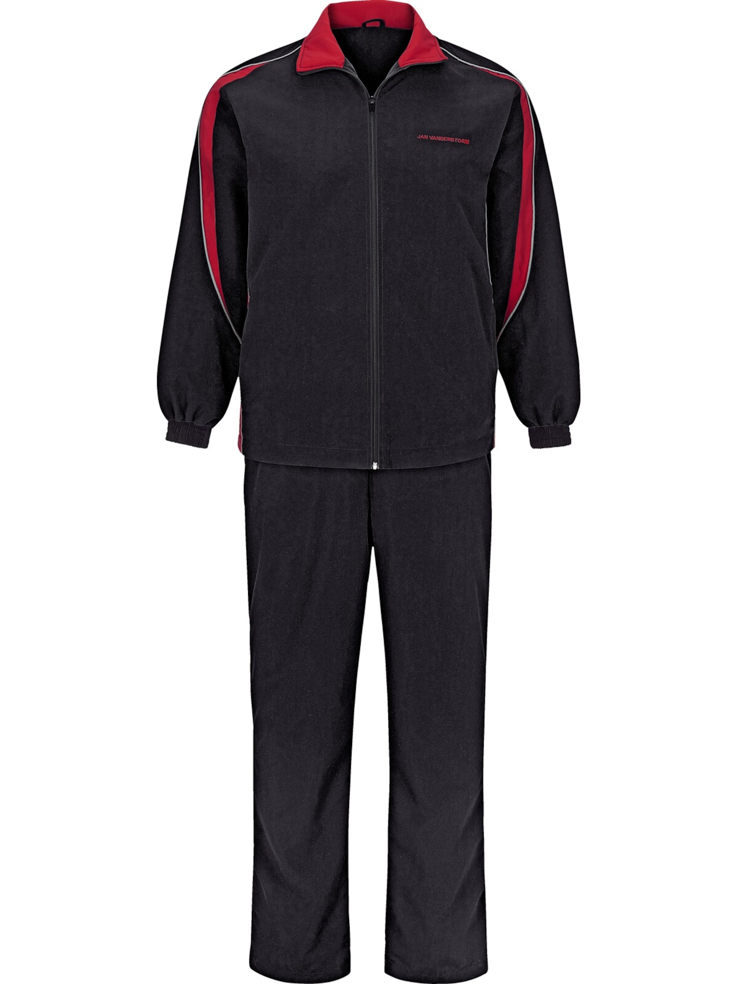 Jan Vanderstorm Sweatsuit 'Eirik' in Black: front