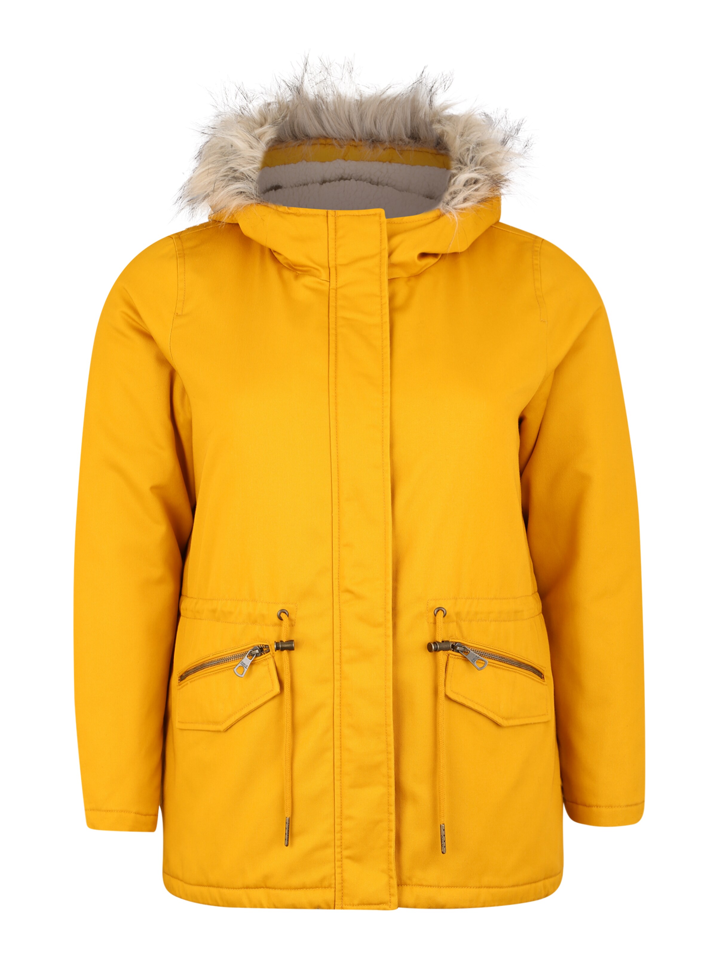 ONLY Carmakoma - Tussenparka in de kleur Geel