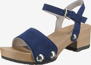 SOFTCLOX Strap Sandals 'Penny' in Blue: front