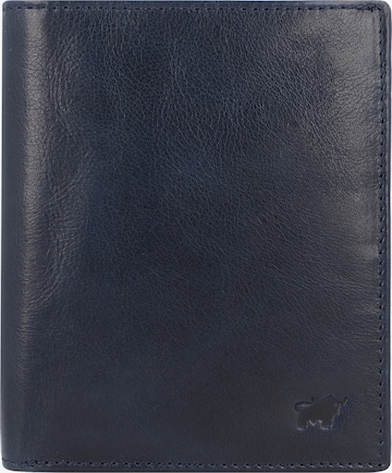 Braun Büffel Wallet 'Arezzo' in Blue: front