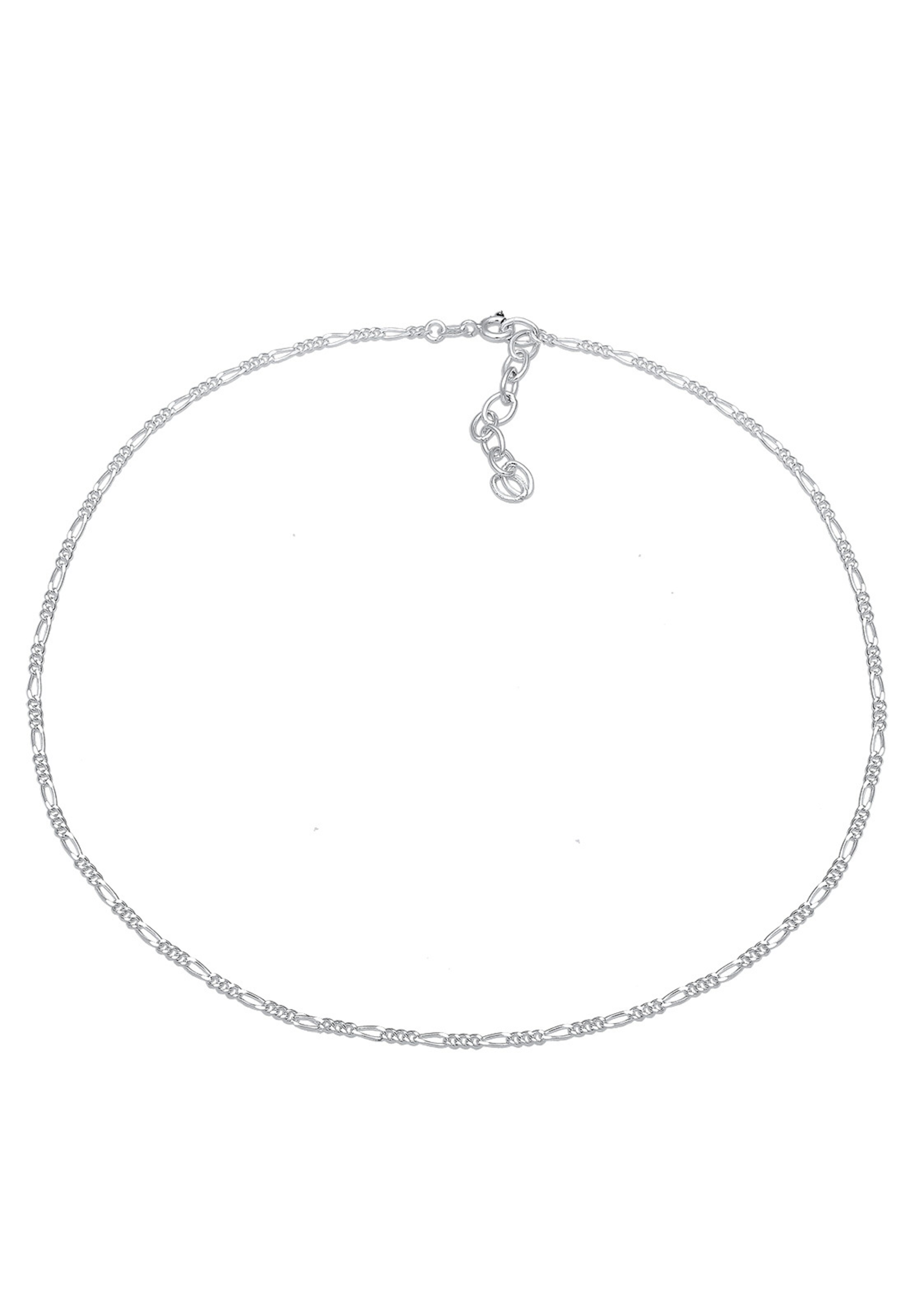 ELLI Kette 'Figaro' in Silber: Vorderseite
