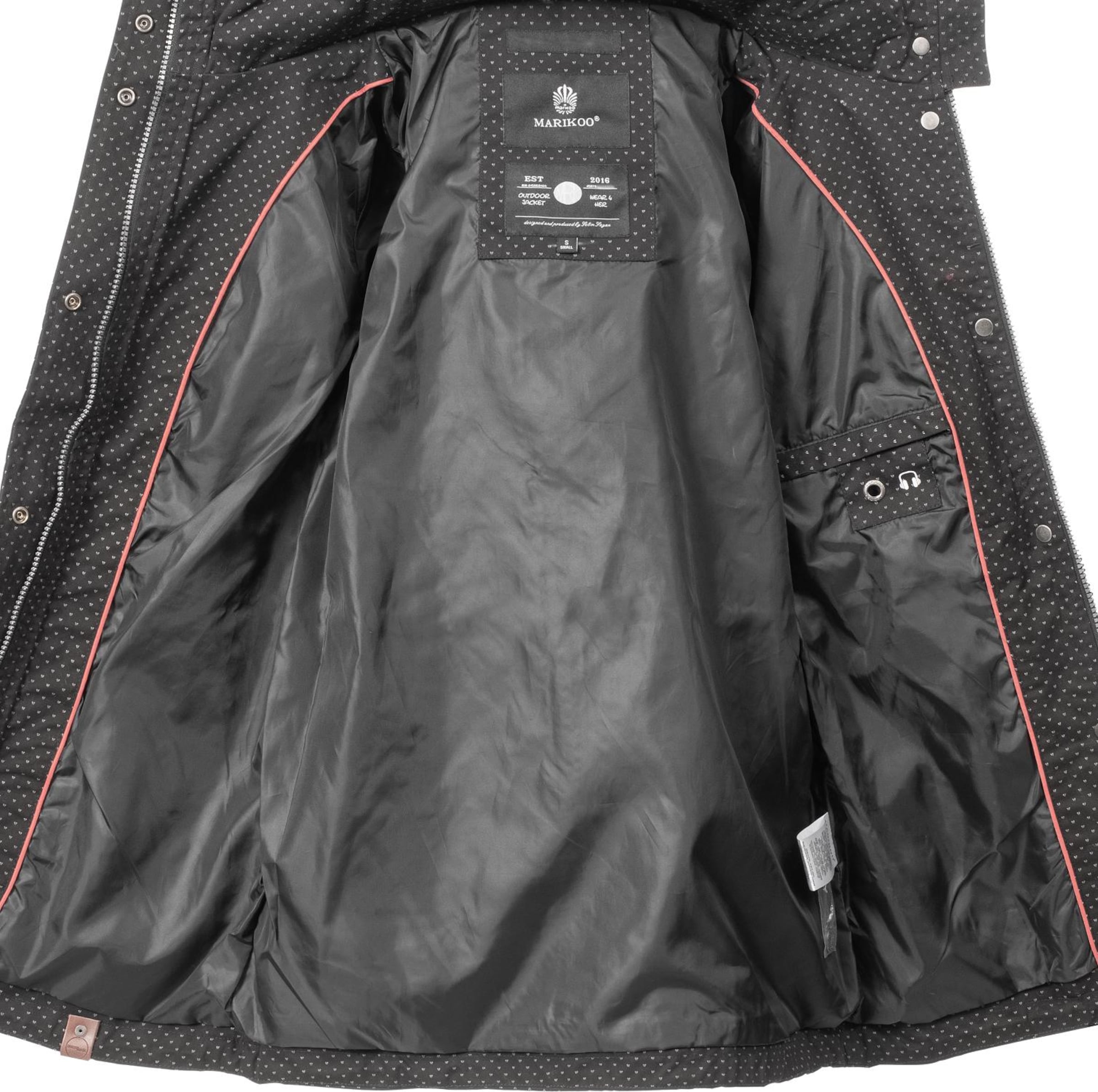 Parka mi-saison 'Nyokoo' MARIKOO en noir