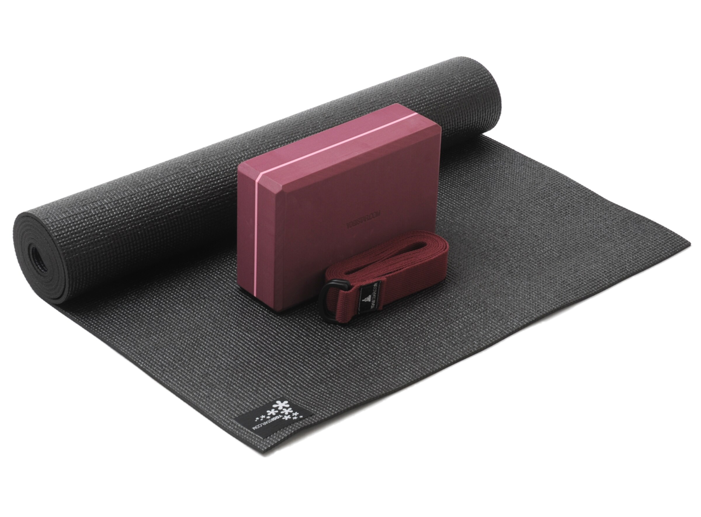 YOGISTAR.COM Mat in Grey: front