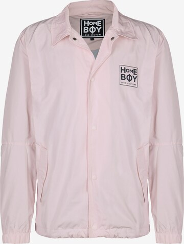 HOMEBOY Between-Season Jacket 'New School Coach' in Pink: front
