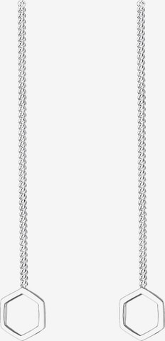 ELLI Earrings 'Hexagon' in Silver