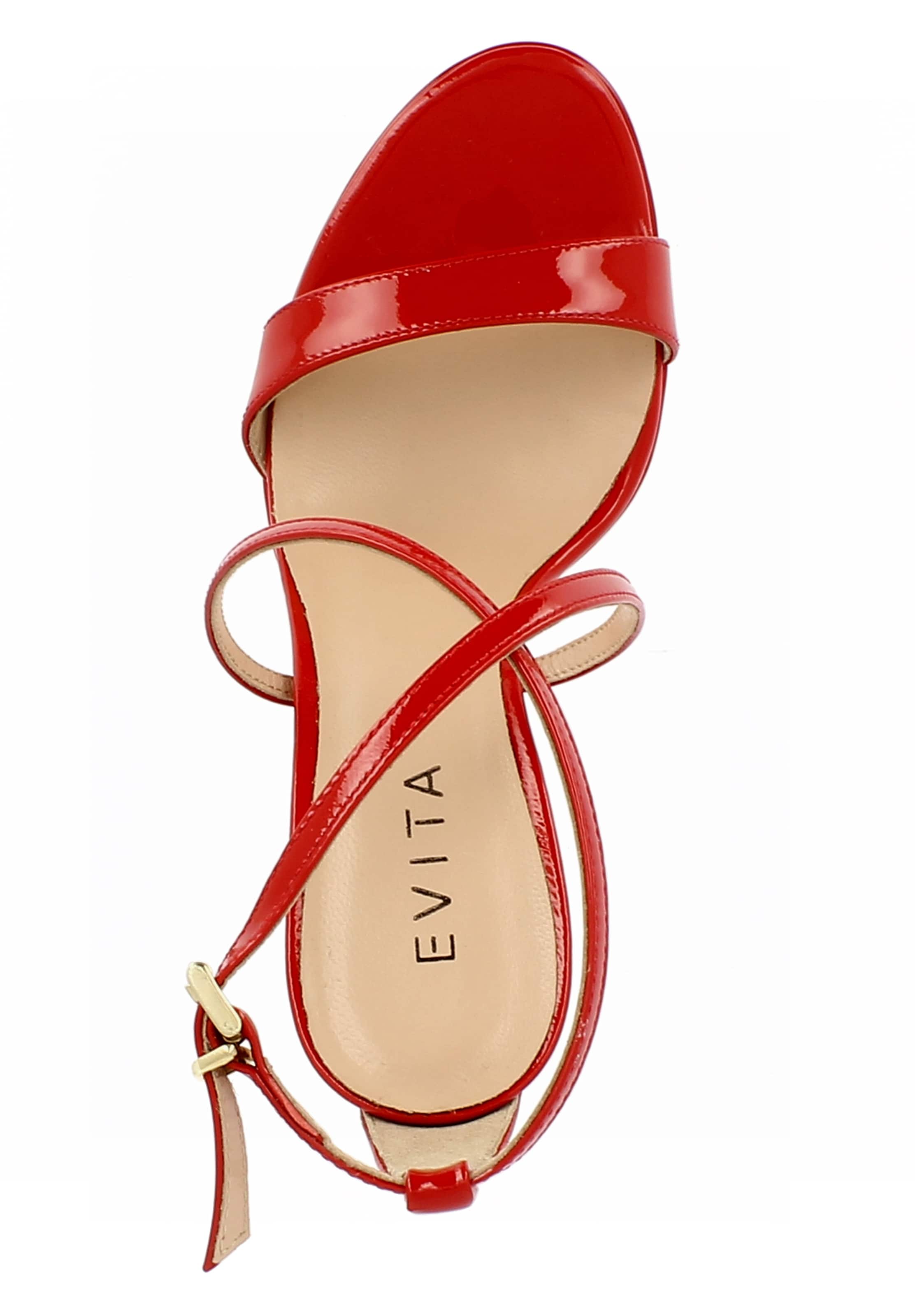 EVITA Sandalen met riem 'Valeria' in Rood