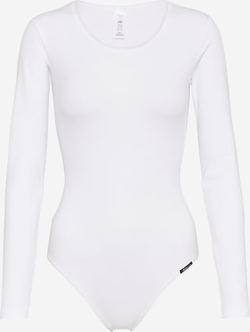 Skiny - Body camiseta en blanco: frente