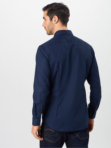 SEIDENSTICKER Slim Fit Hemd in Blau