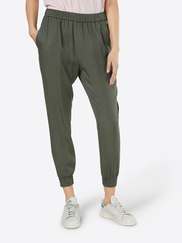 Effilé Pantalon 'Civic' Iriedaily en vert : devant