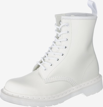 Bottines à lacets '1460' Dr. Martens en blanc : devant