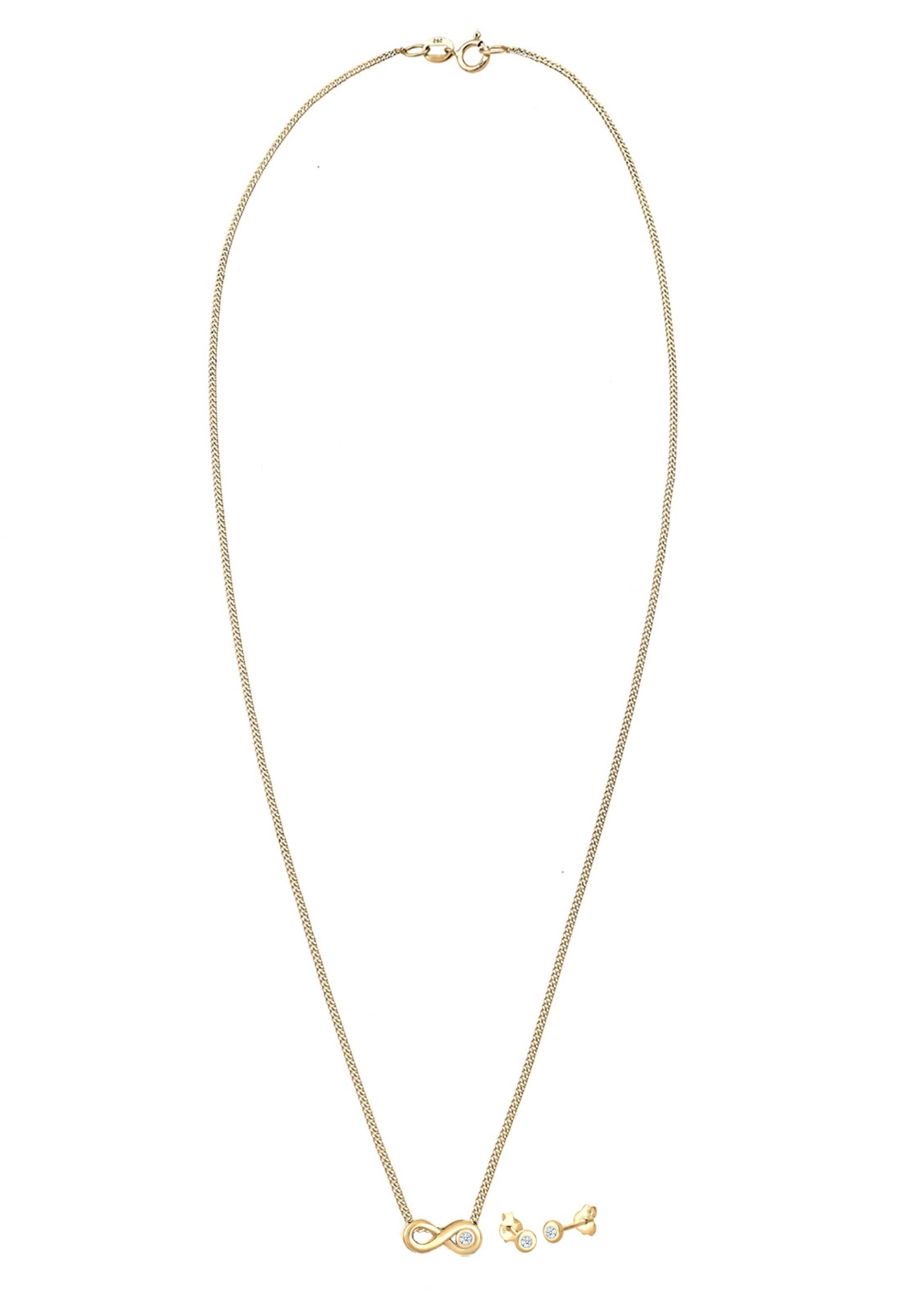 Parure de bijoux 'Infinity, Solitär' Elli DIAMONDS en or : devant