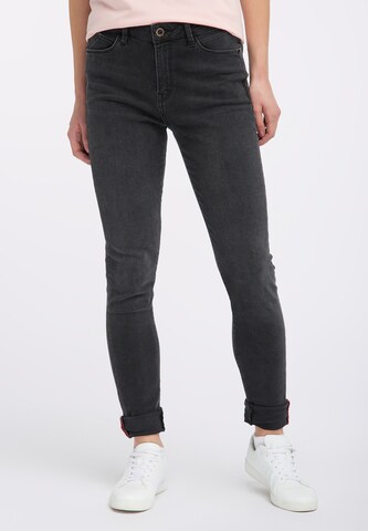 Coupe slim Jean Petrol Industries en gris : devant