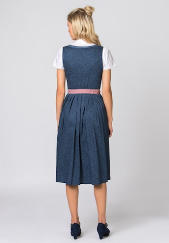 STOCKERPOINT Dirndl 'Roseline' in Blauw